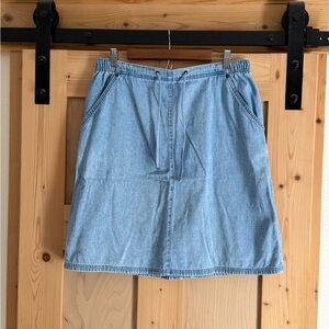 Classic Elements Light Blue Denim Mini Skirt